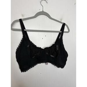 Savage X Fenty Bra Womens 2X Sheer Floral Cup Unpadded Unlined Wireless Lace